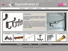 Tablet Screenshot of kapstokhaken.nl